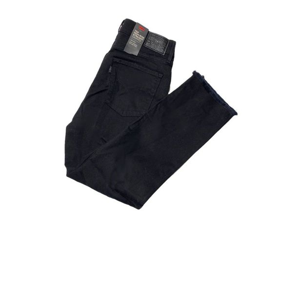 LEVI'S 724 Women's High-rise Cropped Straight-leg Jeans In Black Pixel - Picture 7 of 9